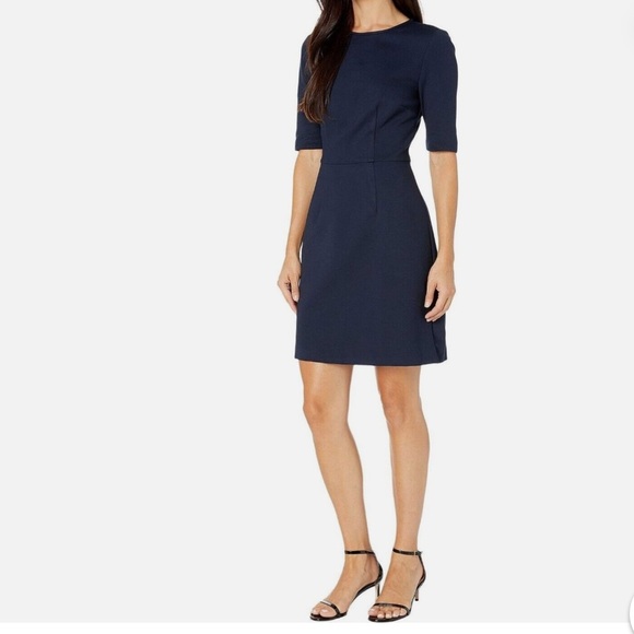 Trina Turk Aroma Classic Navy Blue Women's Shift Dress with Cutouts - NWT - 14 - Picture 1 of 13